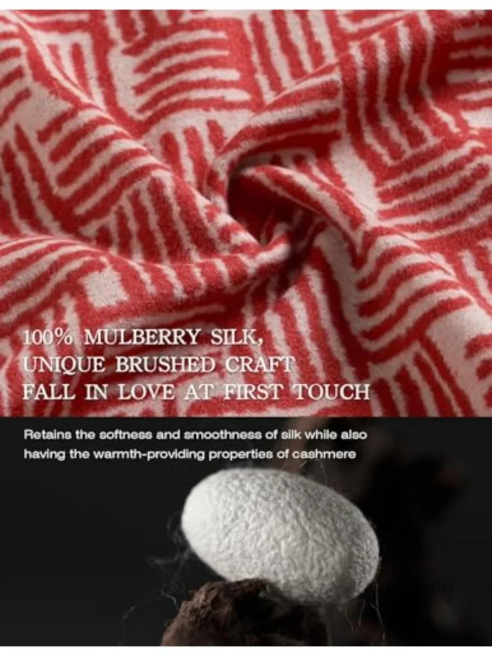 100% Mulberry Silk Jacquard Shawl Wrap Pashmina 71